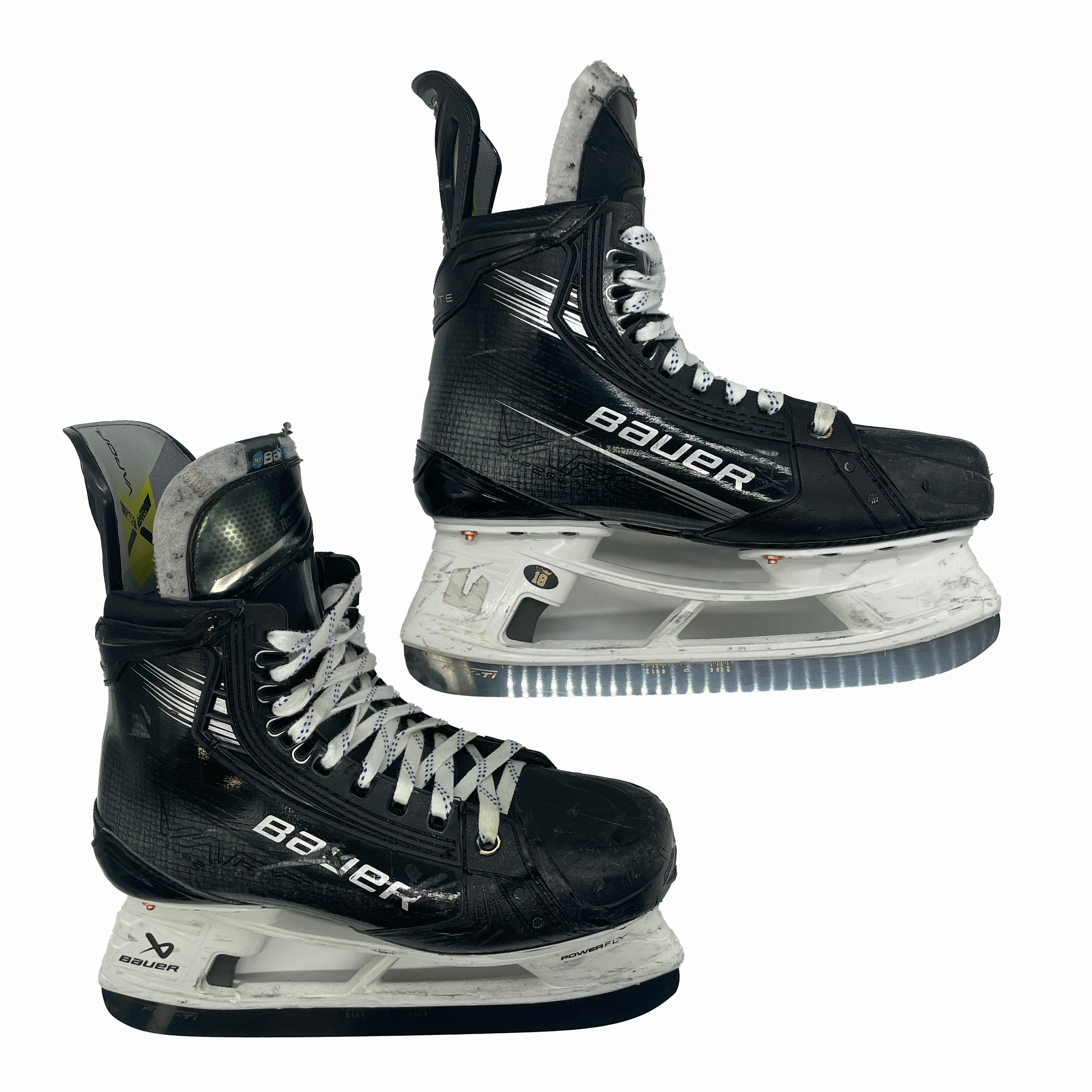 Bauer Vapor Hyperlite 2 – Patins de hockey Pro Stock d'occasion – Taille 7.5EE (noir)